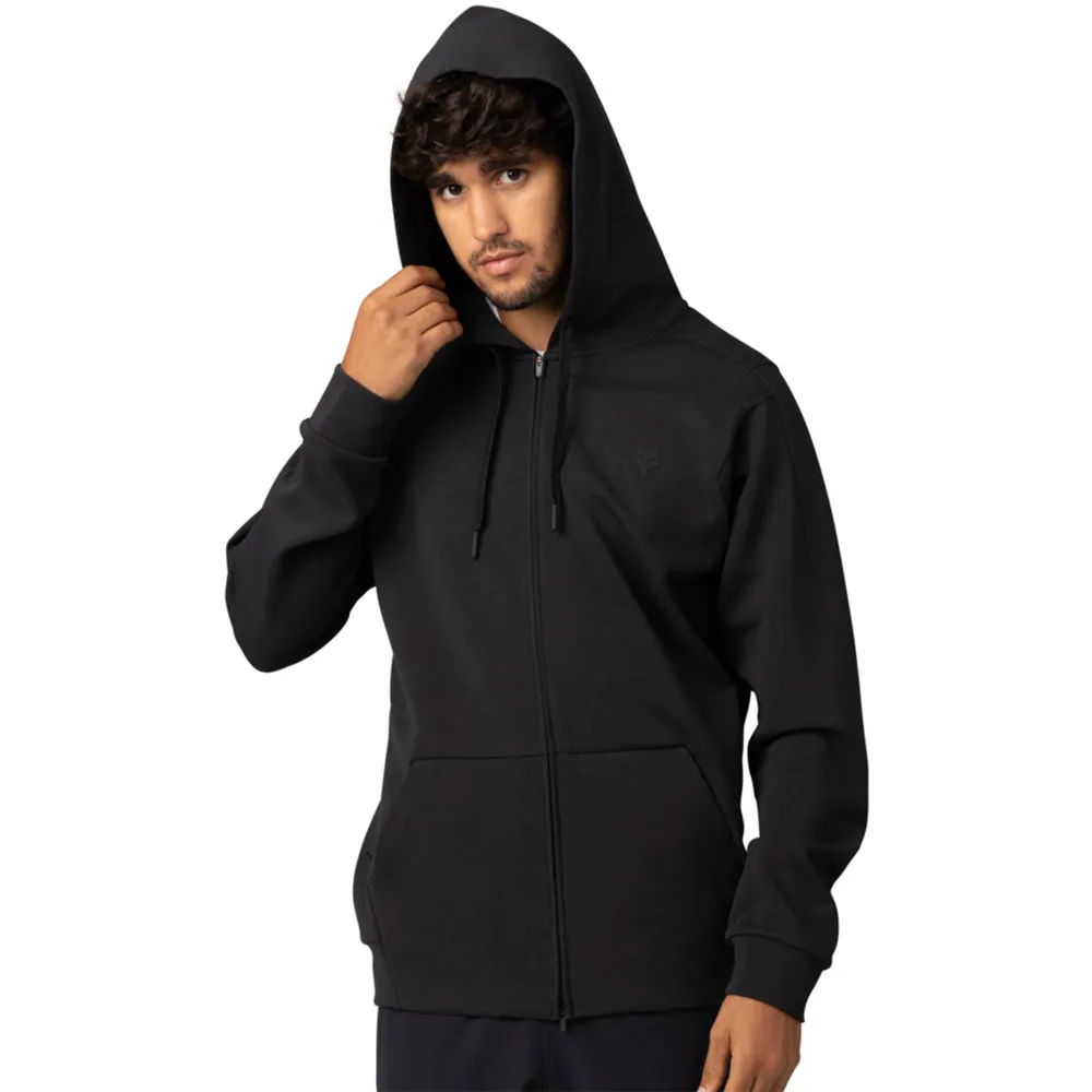 FOX RISE ZIP FLEECE HOODY [BLACK]