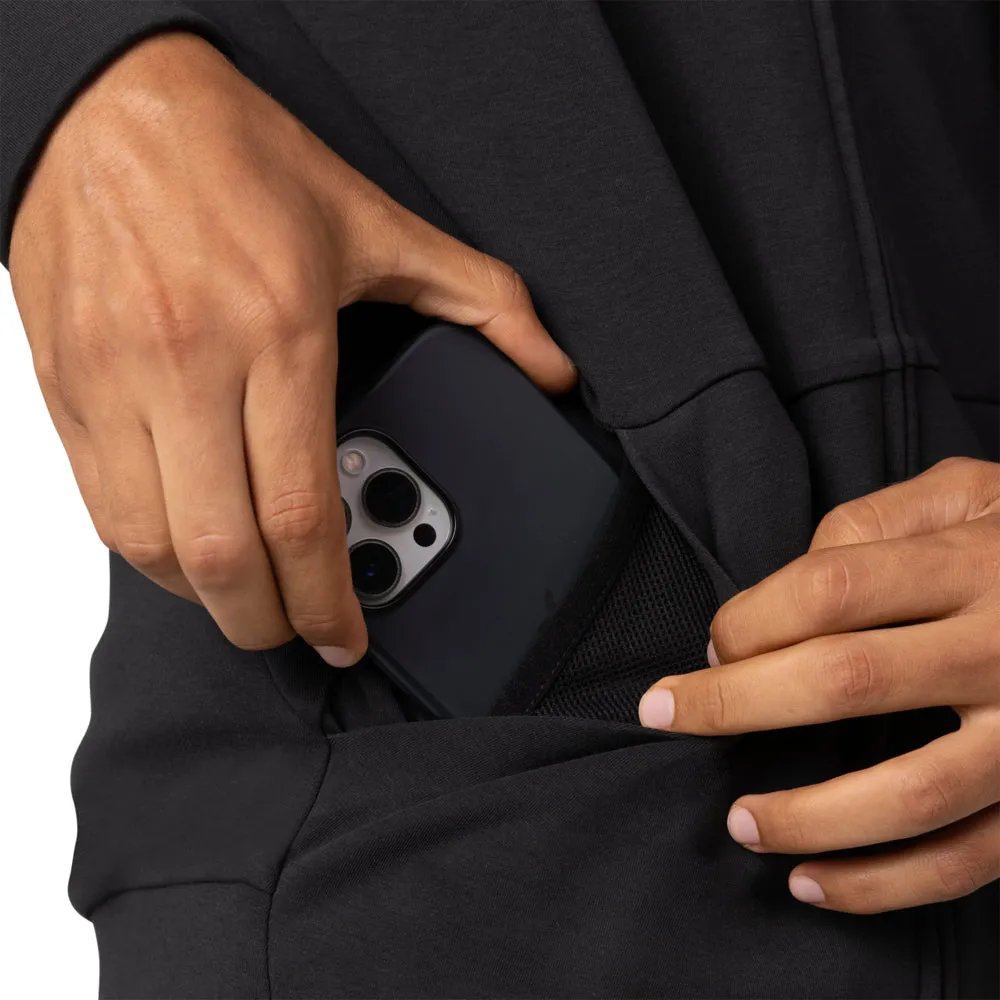 FOX RISE ZIP FLEECE HOODY [BLACK]