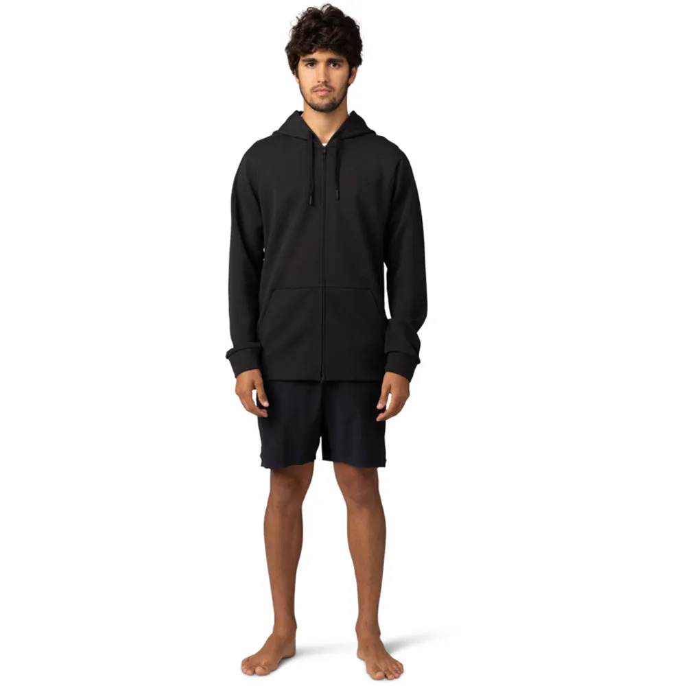 FOX RISE ZIP FLEECE HOODY [BLACK]