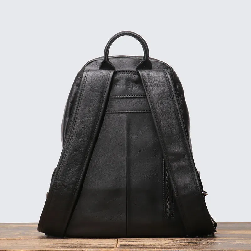 Genuine Leather Unisex Backpack