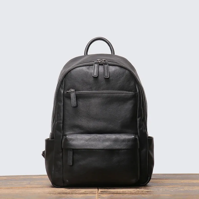 Genuine Leather Unisex Backpack