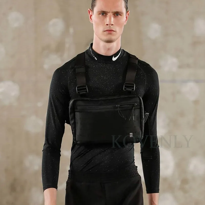 Gilet Poitrine Pack Hip hop Fonction Poitrine Rig Pack Nylon militaire Gilet poitrine rig rig Pack