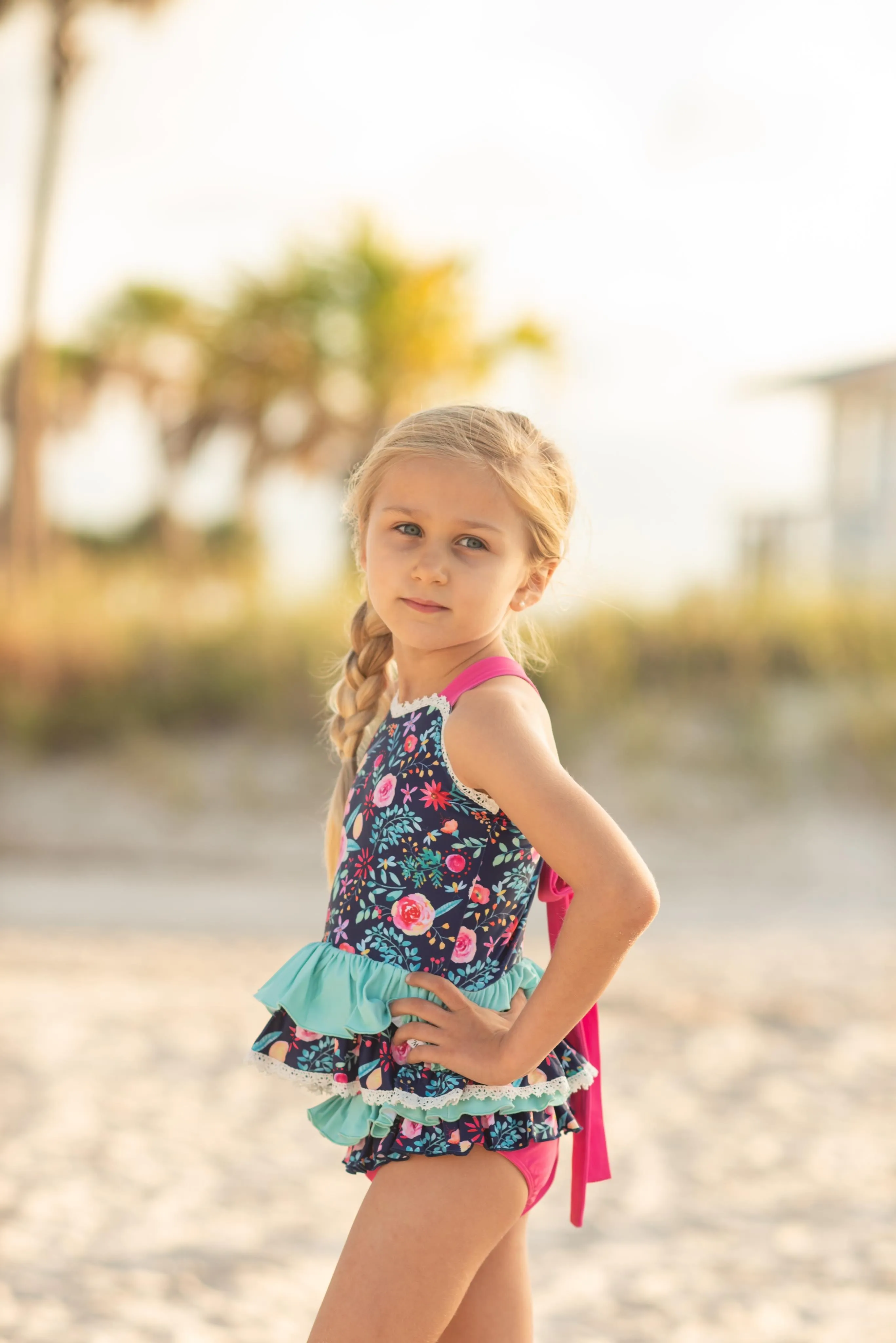 Girls Tankini Set-Florida Coast 4.0.