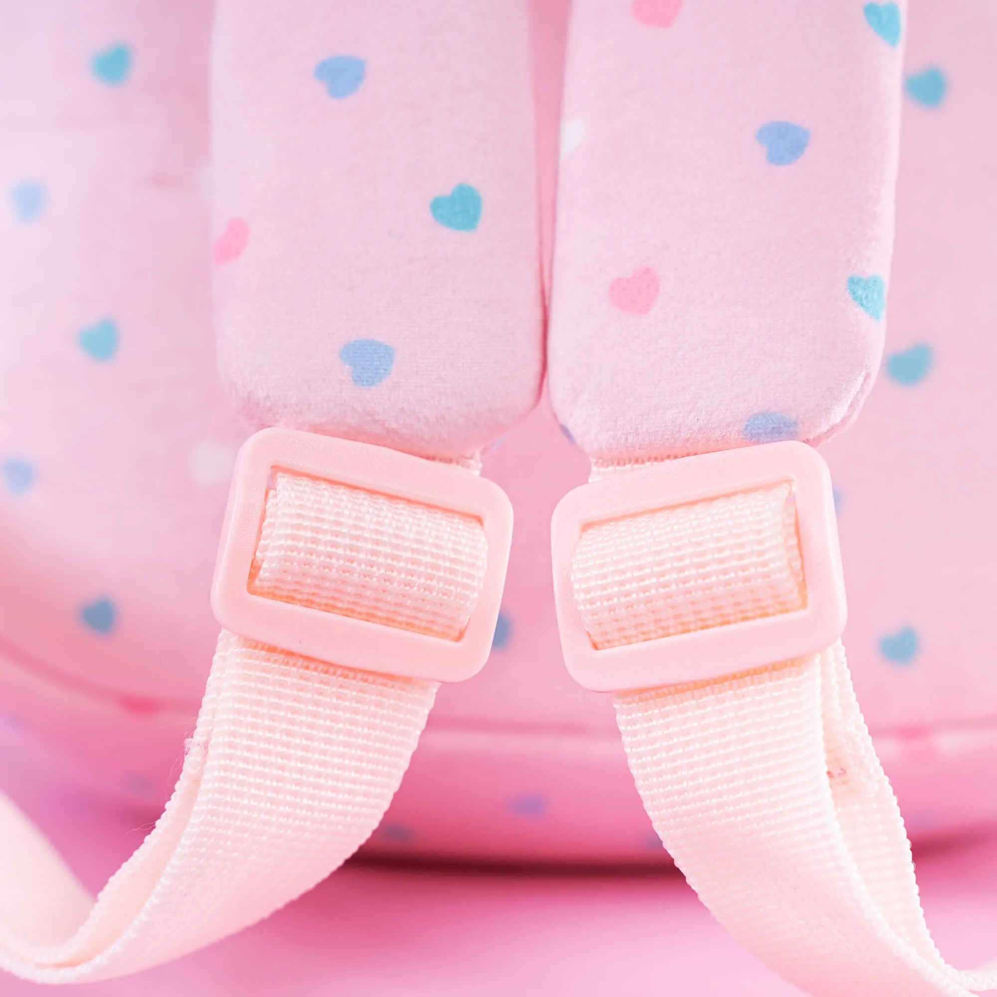 Gloveleya 9-inch Personalized Spring Girl Love Heart Dolls Backpacks Pink