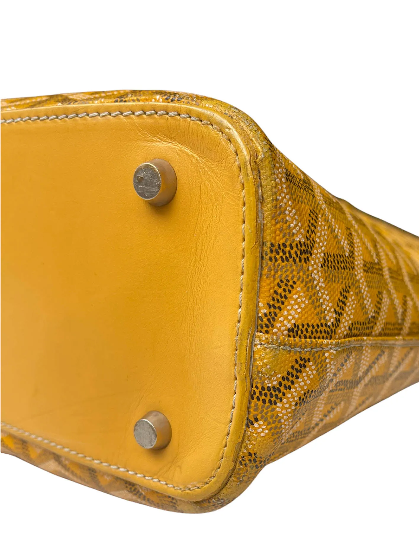 Goyard Yellow Goyardine Okinawa GM Tote Bag