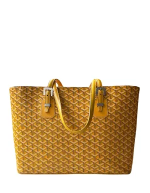 Goyard Yellow Goyardine Okinawa GM Tote Bag