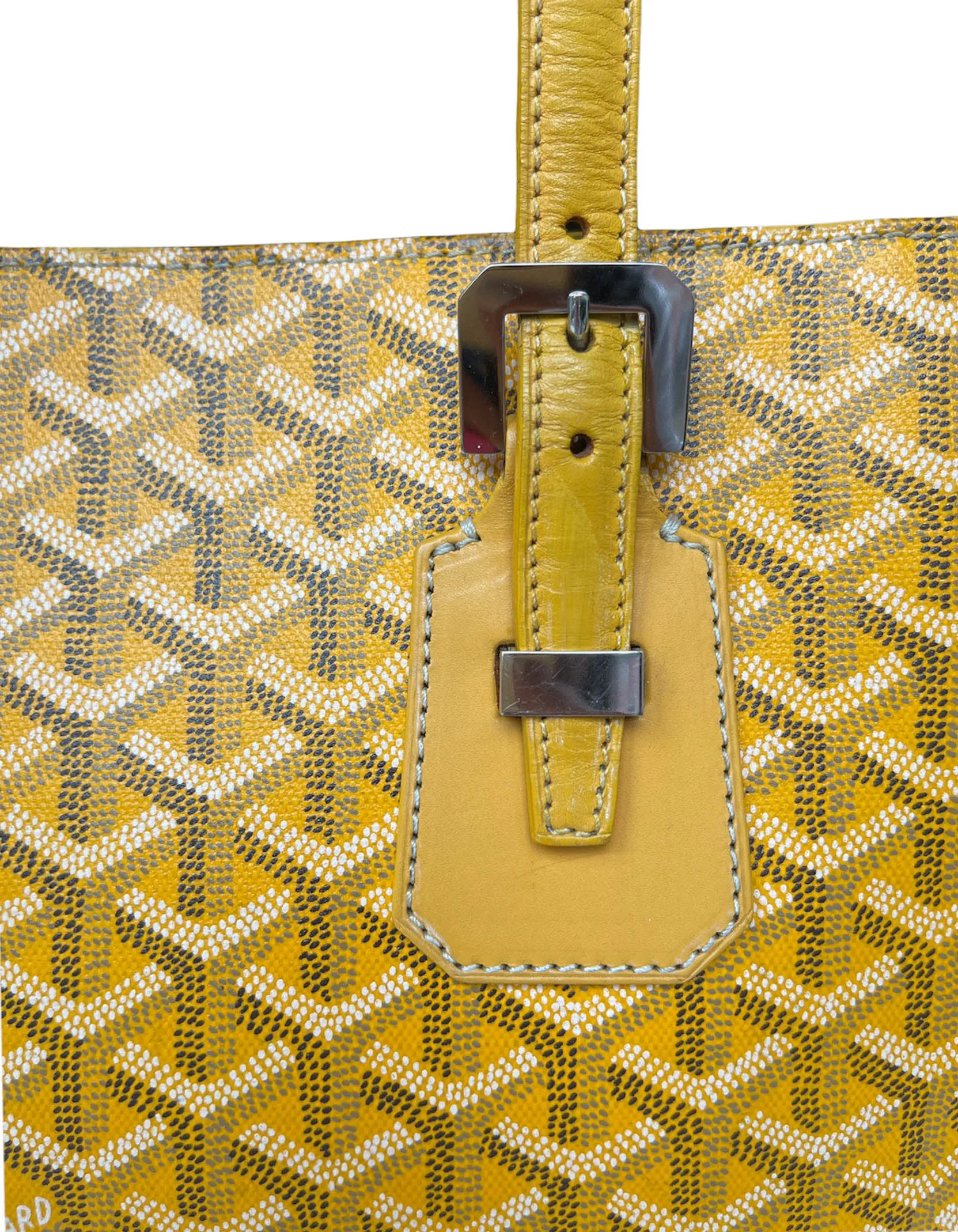Goyard Yellow Goyardine Okinawa GM Tote Bag