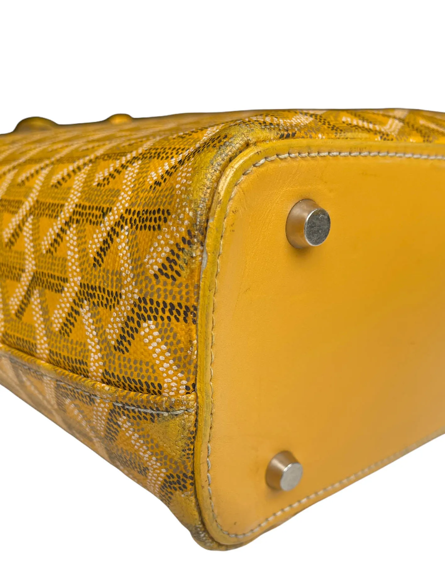 Goyard Yellow Goyardine Okinawa GM Tote Bag
