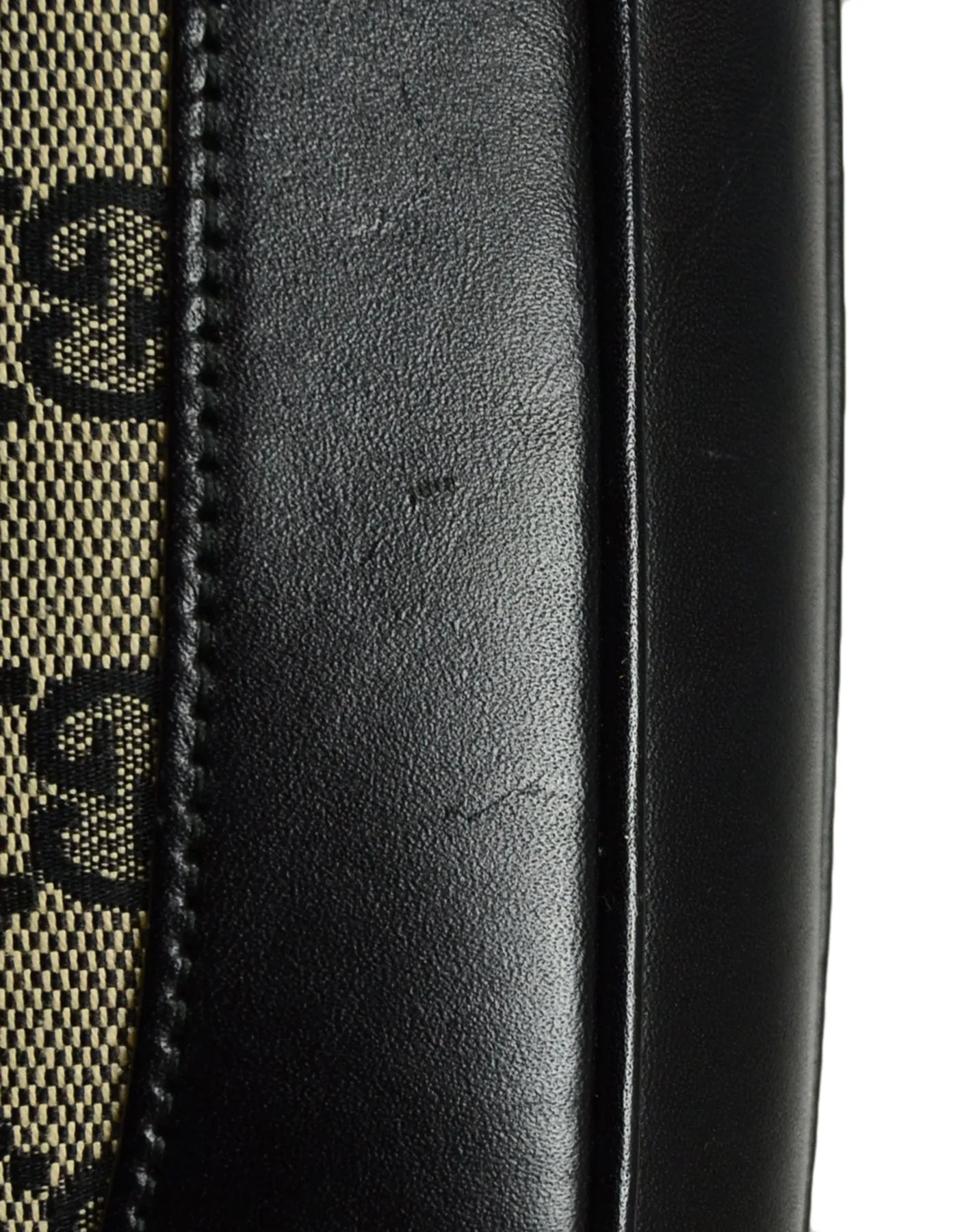 Gucci Black Monogram Canvas/Leather Jackie-O Shoulder Bag
