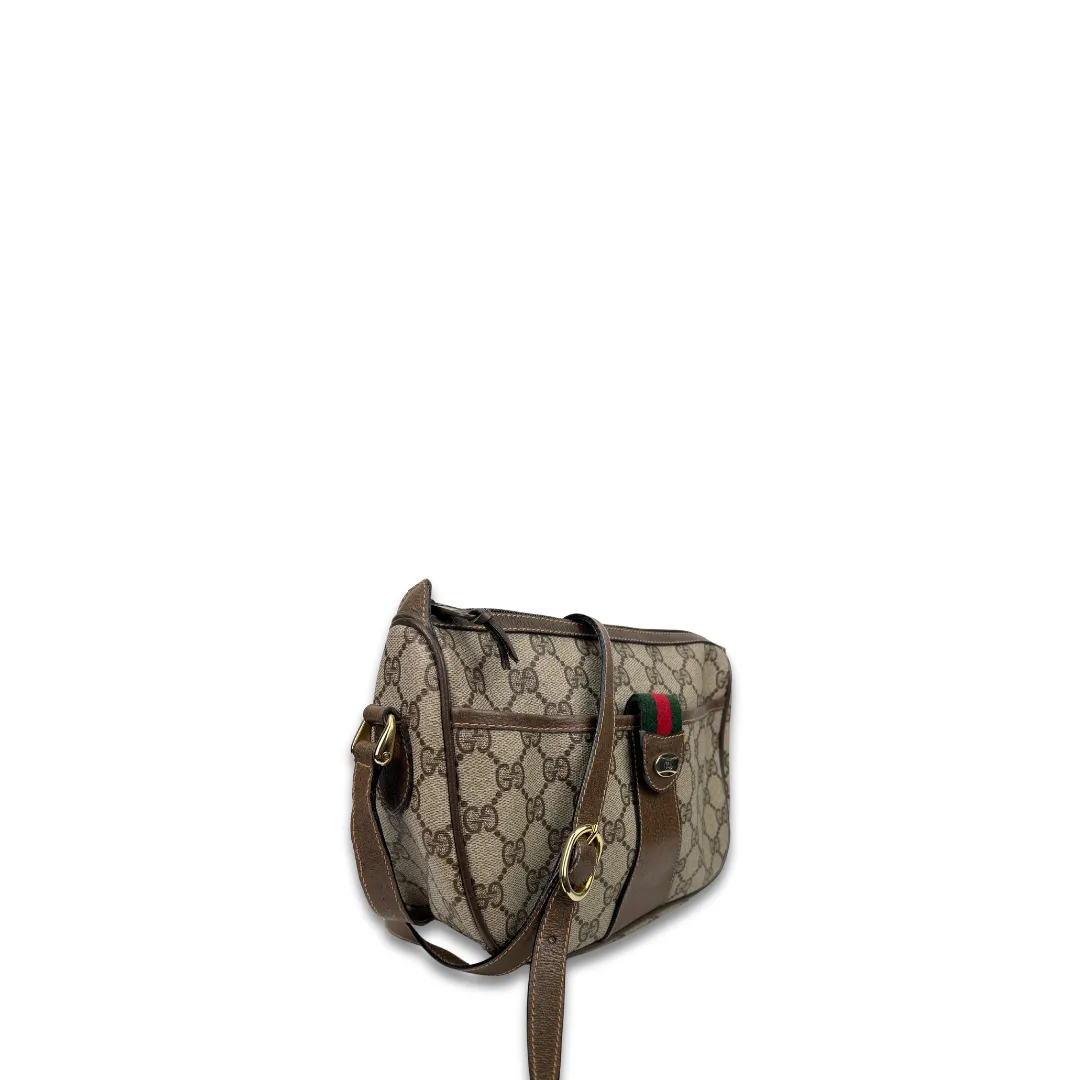 Gucci Brown GG Supreme Shoulder Bag