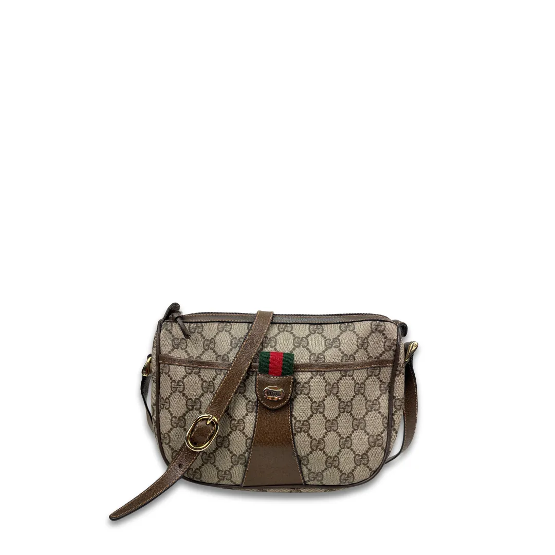 Gucci Brown GG Supreme Shoulder Bag