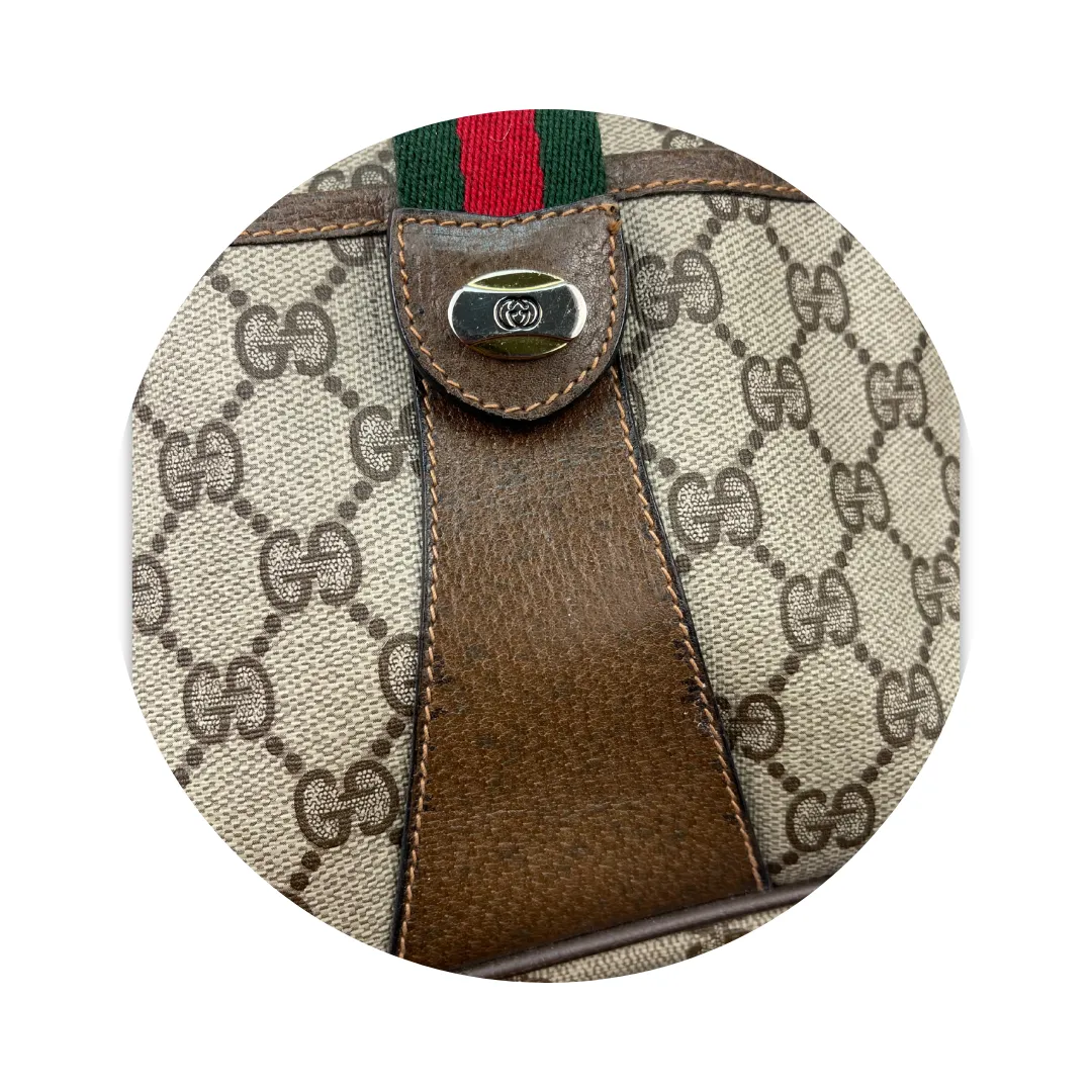 Gucci Brown GG Supreme Shoulder Bag