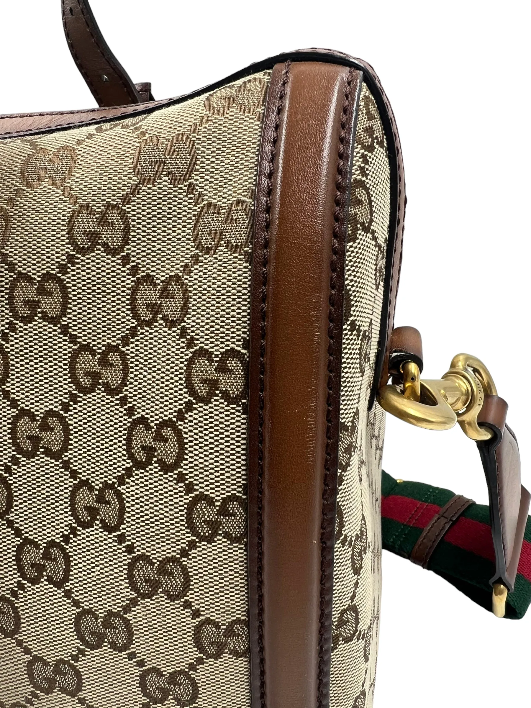 Gucci Medium Lady Web Boston Bag