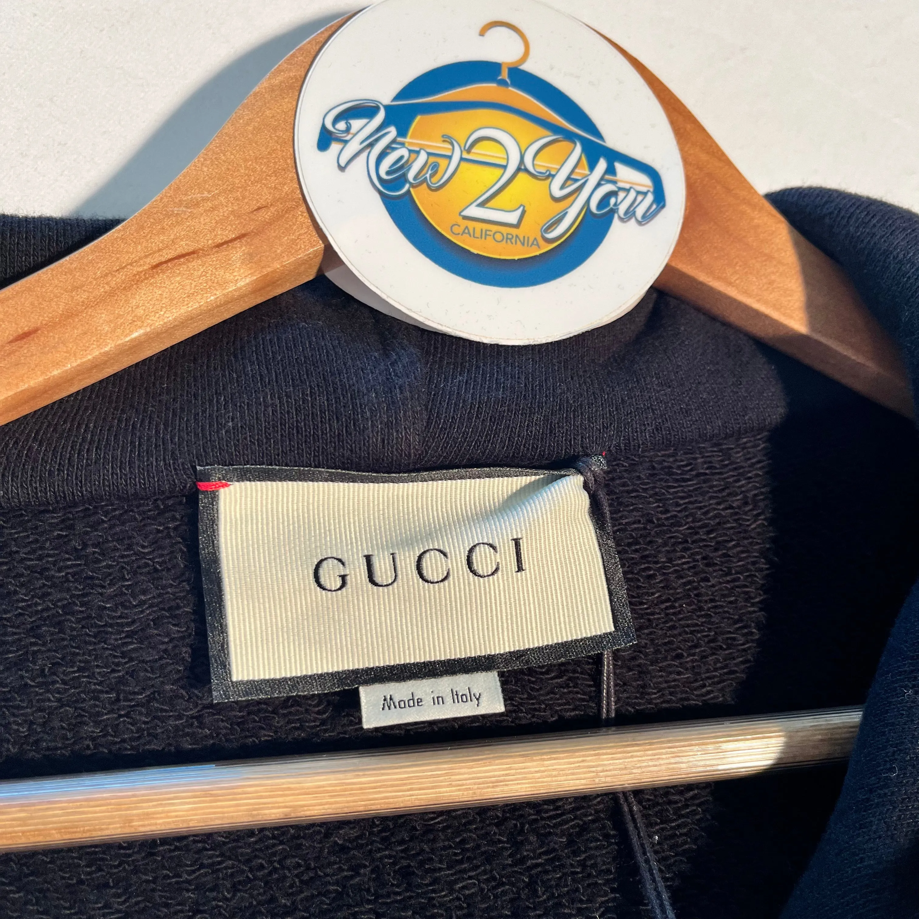 Gucci Men's Black Panther Felted Sweater