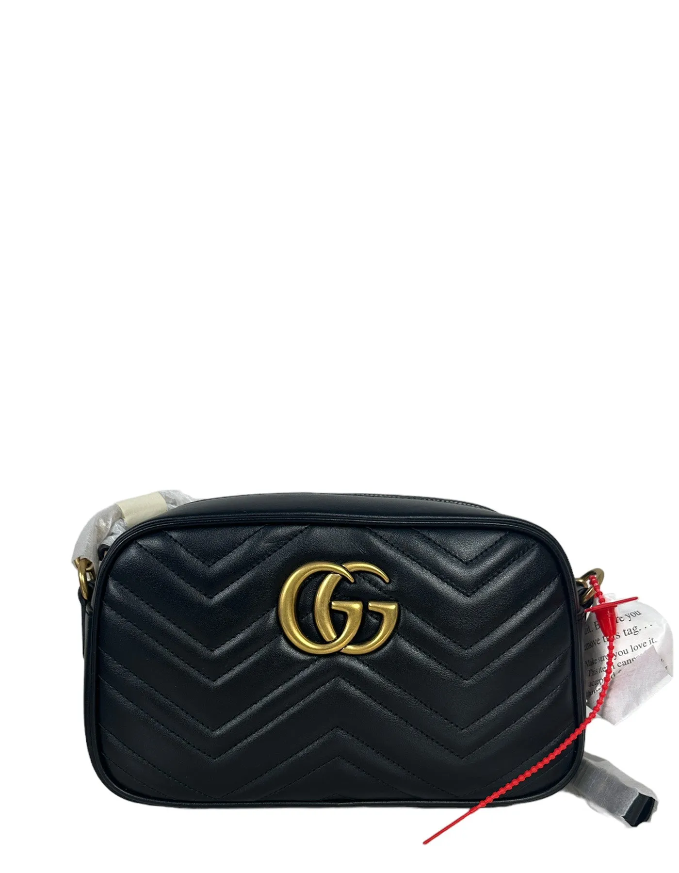 Gucci NEW Black GG Small Marmont Crossbody Bag