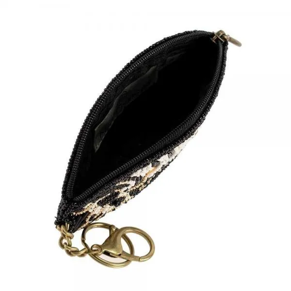 Hamsa Coin Purse/Key Fob - Black
