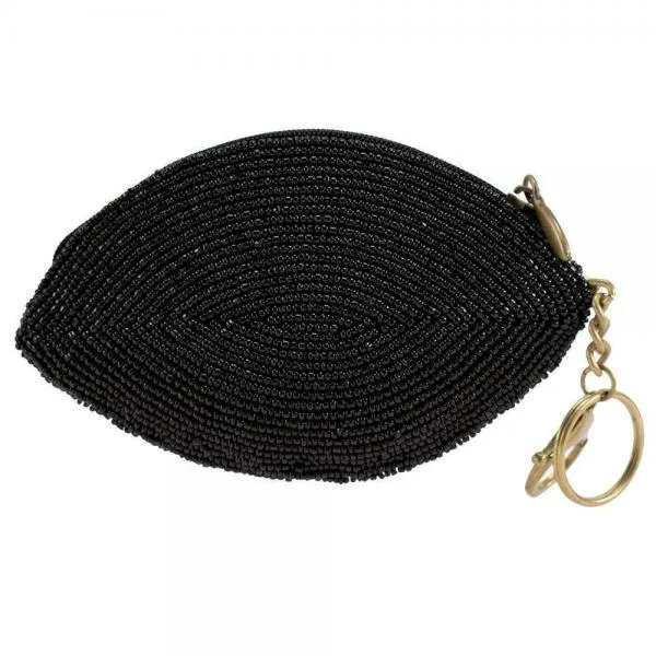Hamsa Coin Purse/Key Fob - Black