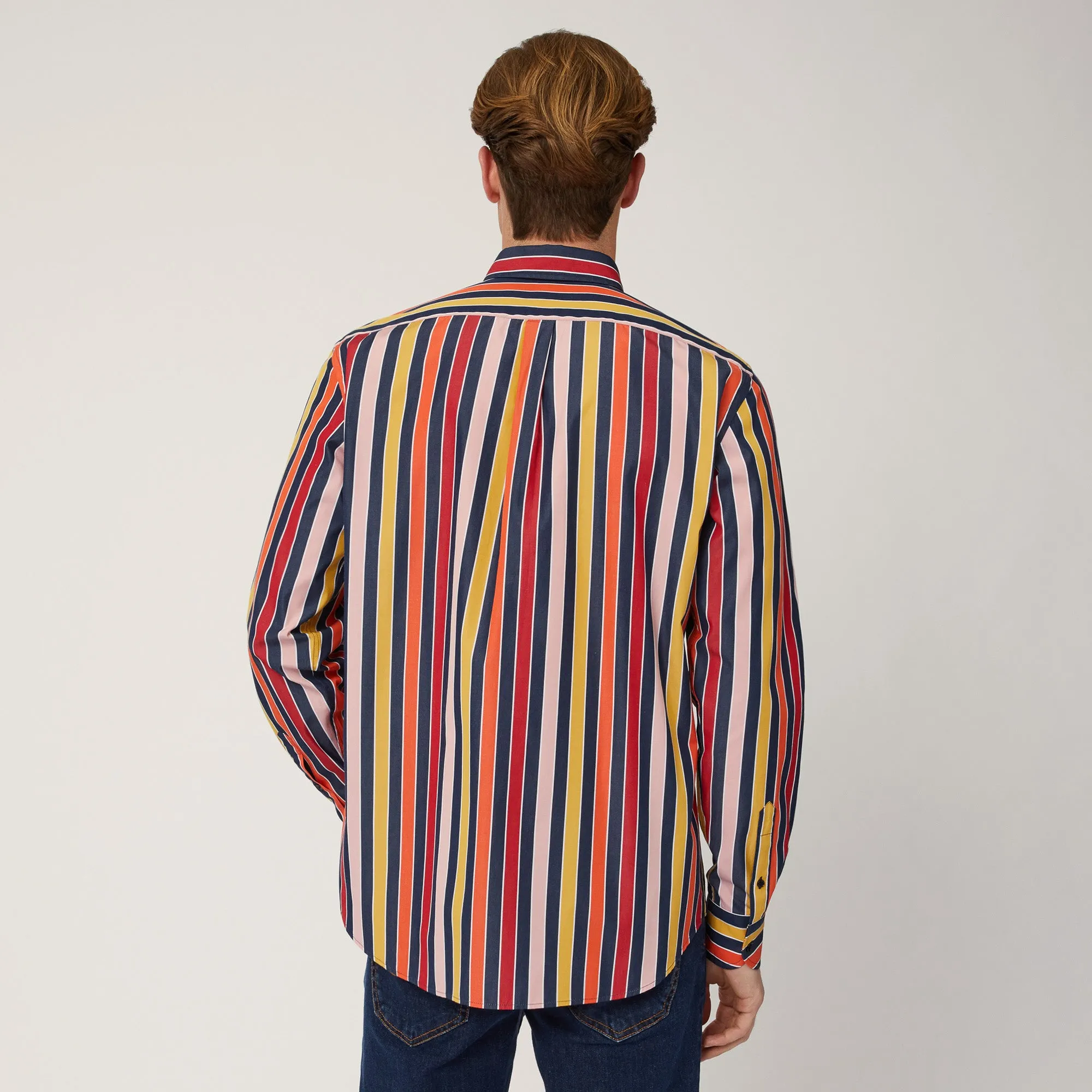 Harmont & Blaine Multicolor Stripe Shirt - Blue
