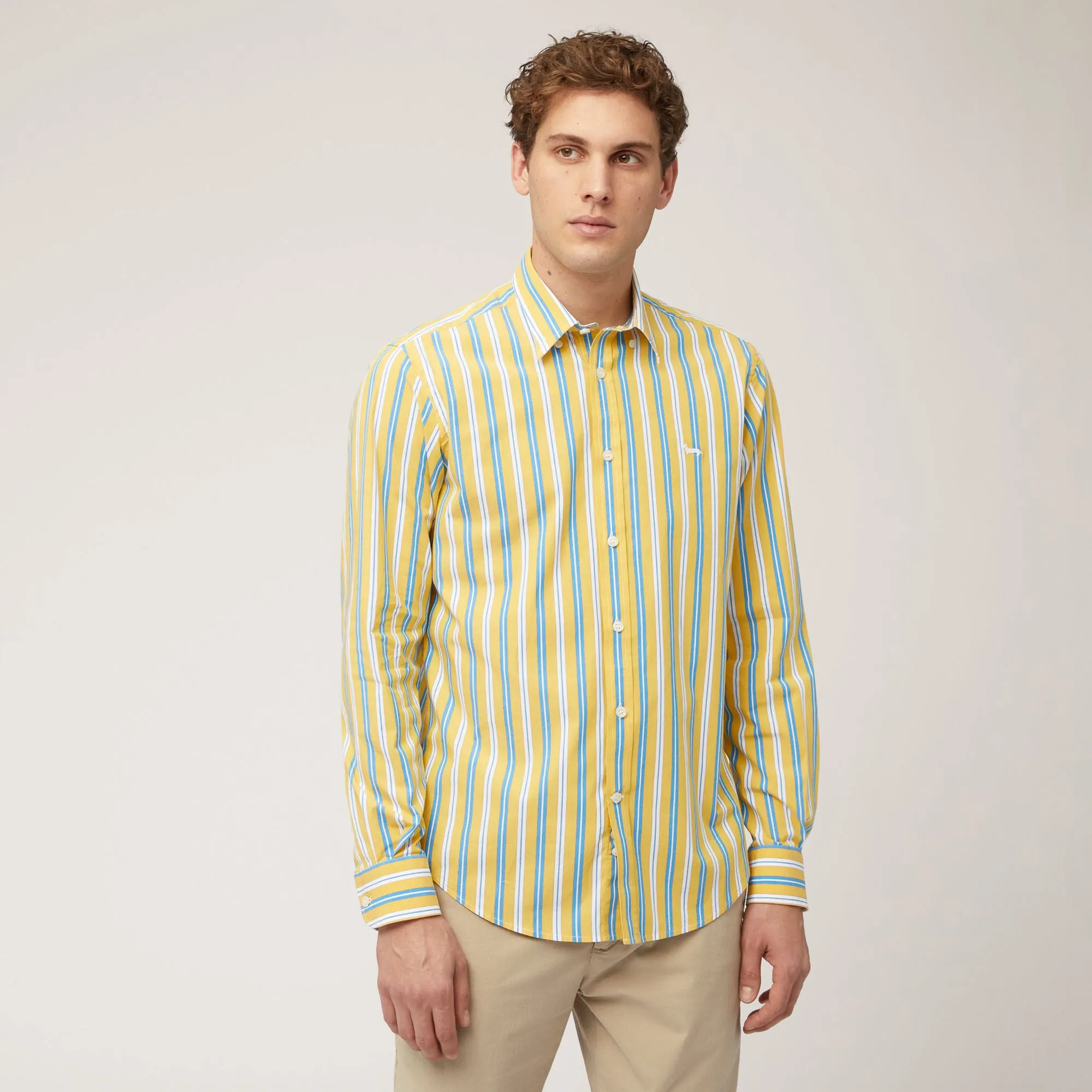Harmont & Blaine Striped Shirt - Gold