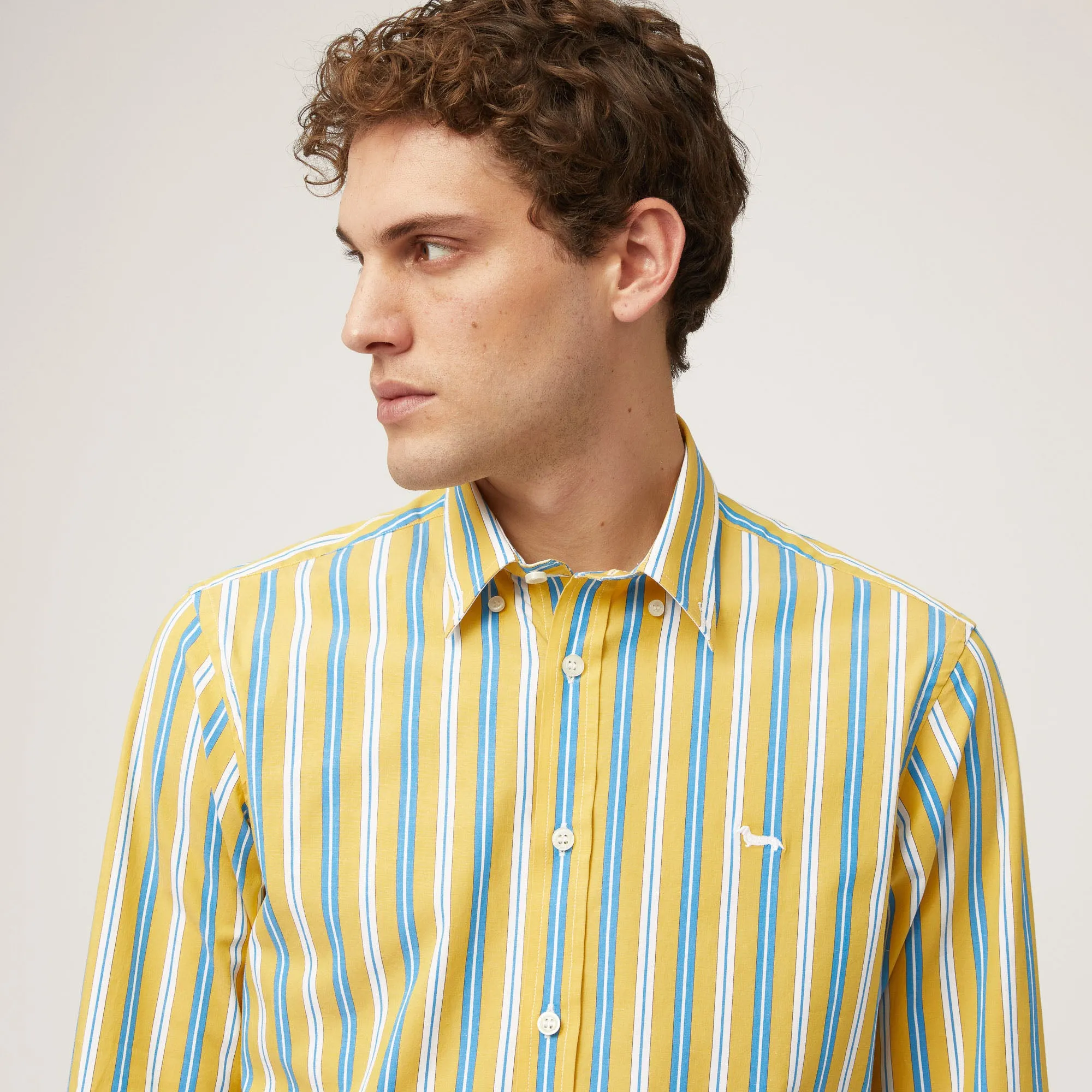 Harmont & Blaine Striped Shirt - Gold