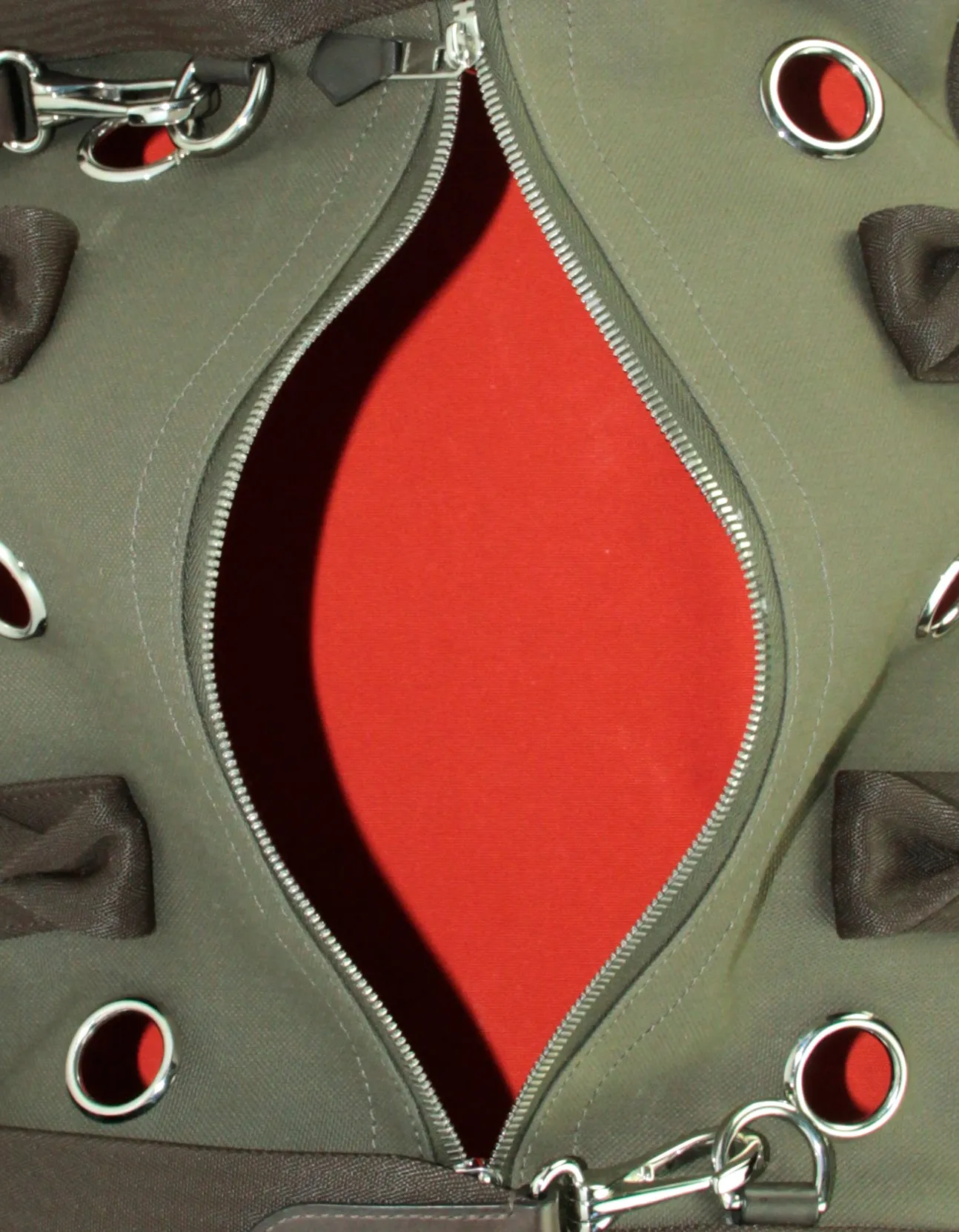 Hermes Kaki / Feu Dog Carrier for Small Dogs