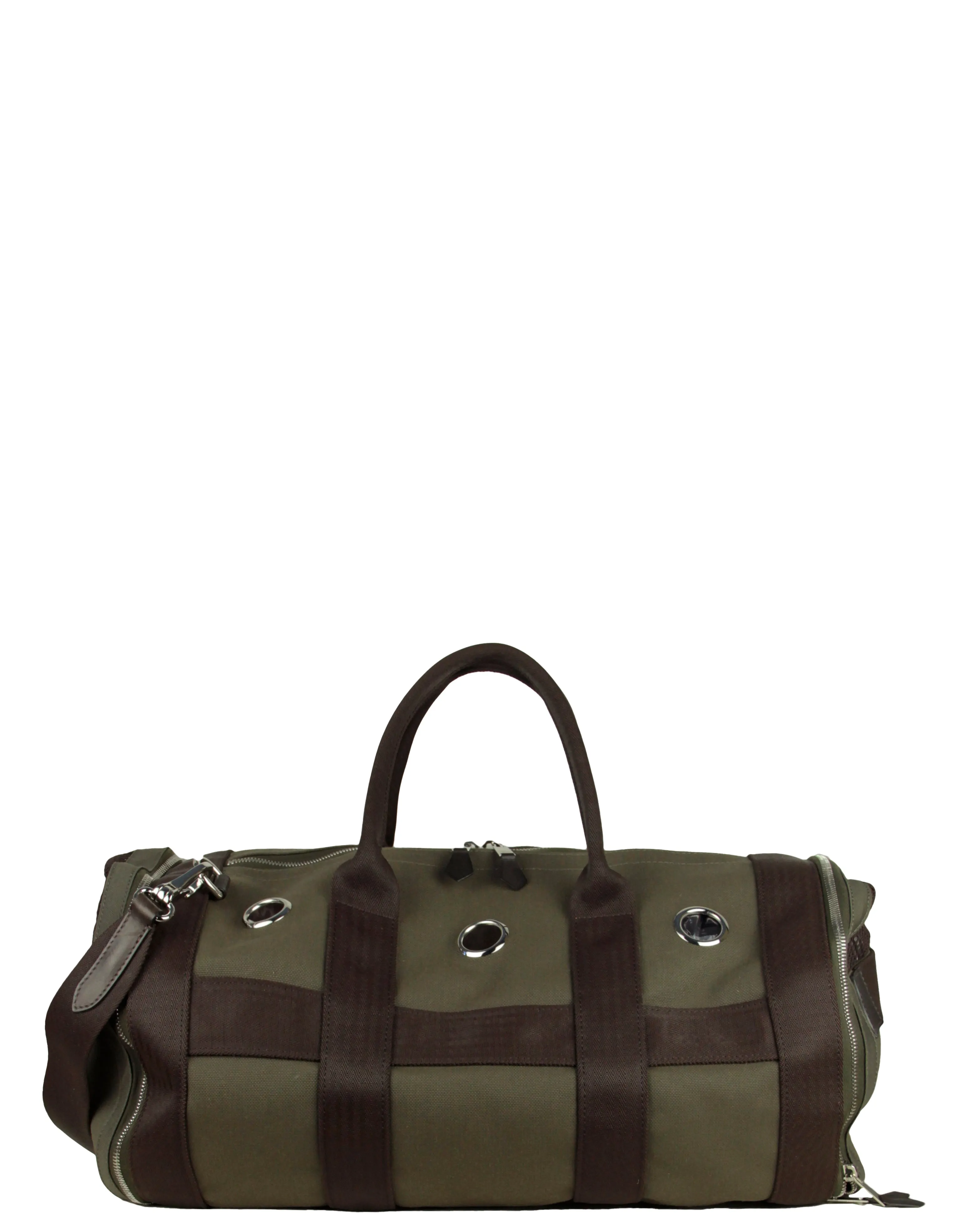 Hermes Kaki / Feu Dog Carrier for Small Dogs