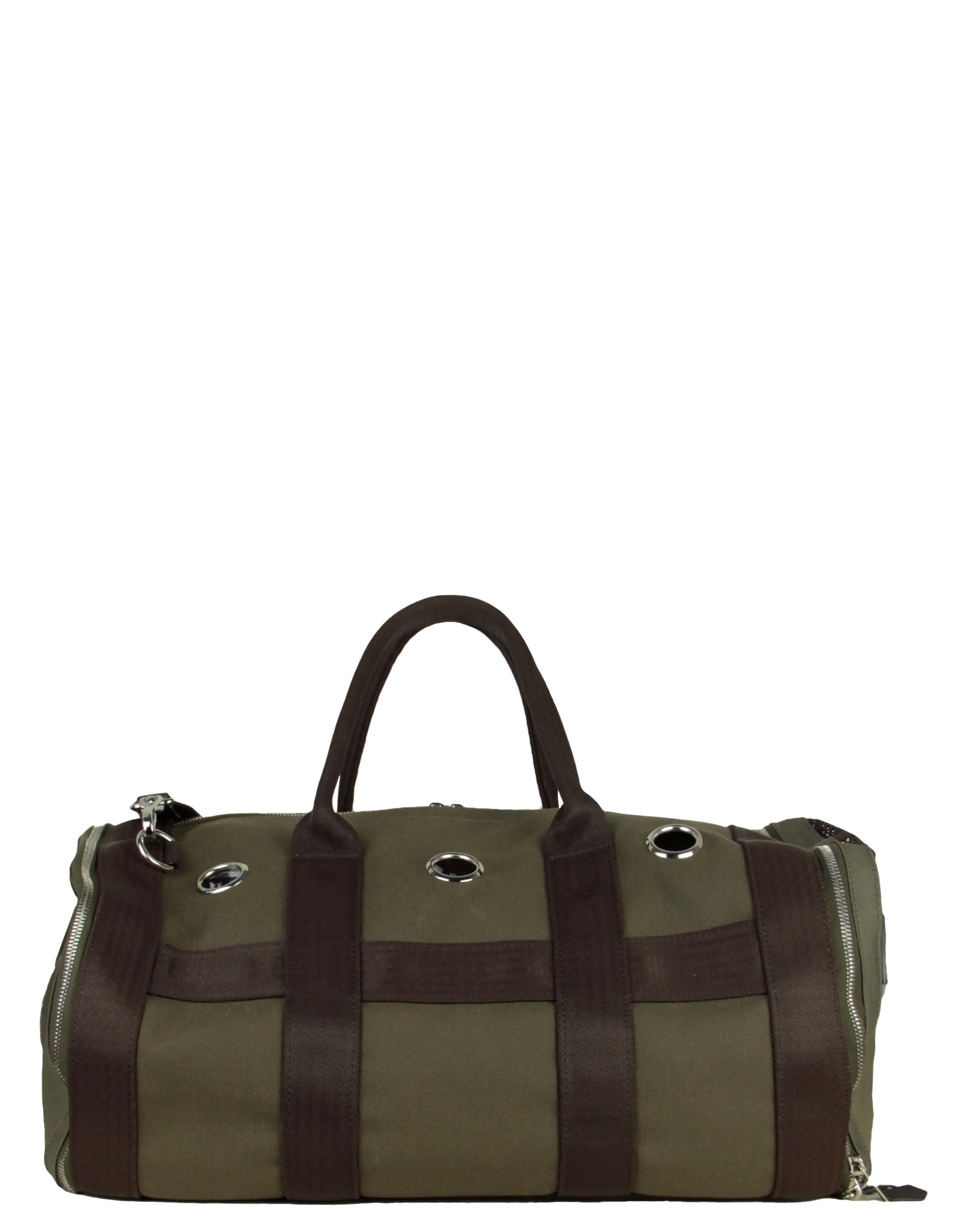 Hermes Kaki / Feu Dog Carrier for Small Dogs