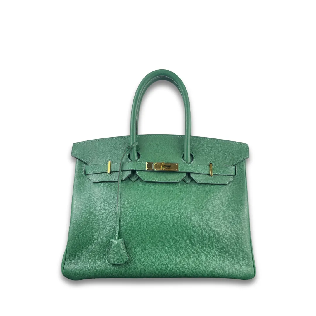 Hermès Courchevel Birkin 35 Vert Bengale