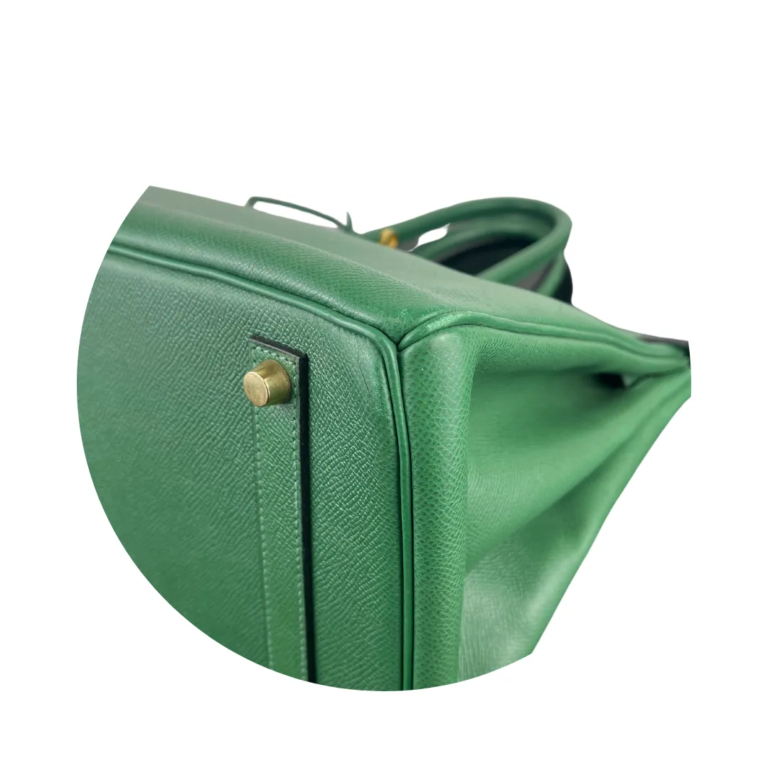 Hermès Courchevel Birkin 35 Vert Bengale