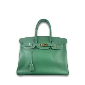 Hermès Courchevel Birkin 35 Vert Bengale