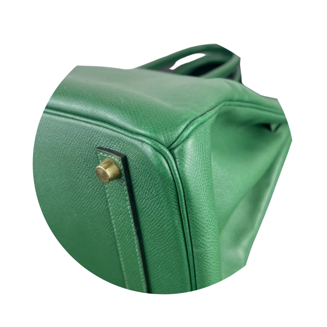 Hermès Courchevel Birkin 35 Vert Bengale