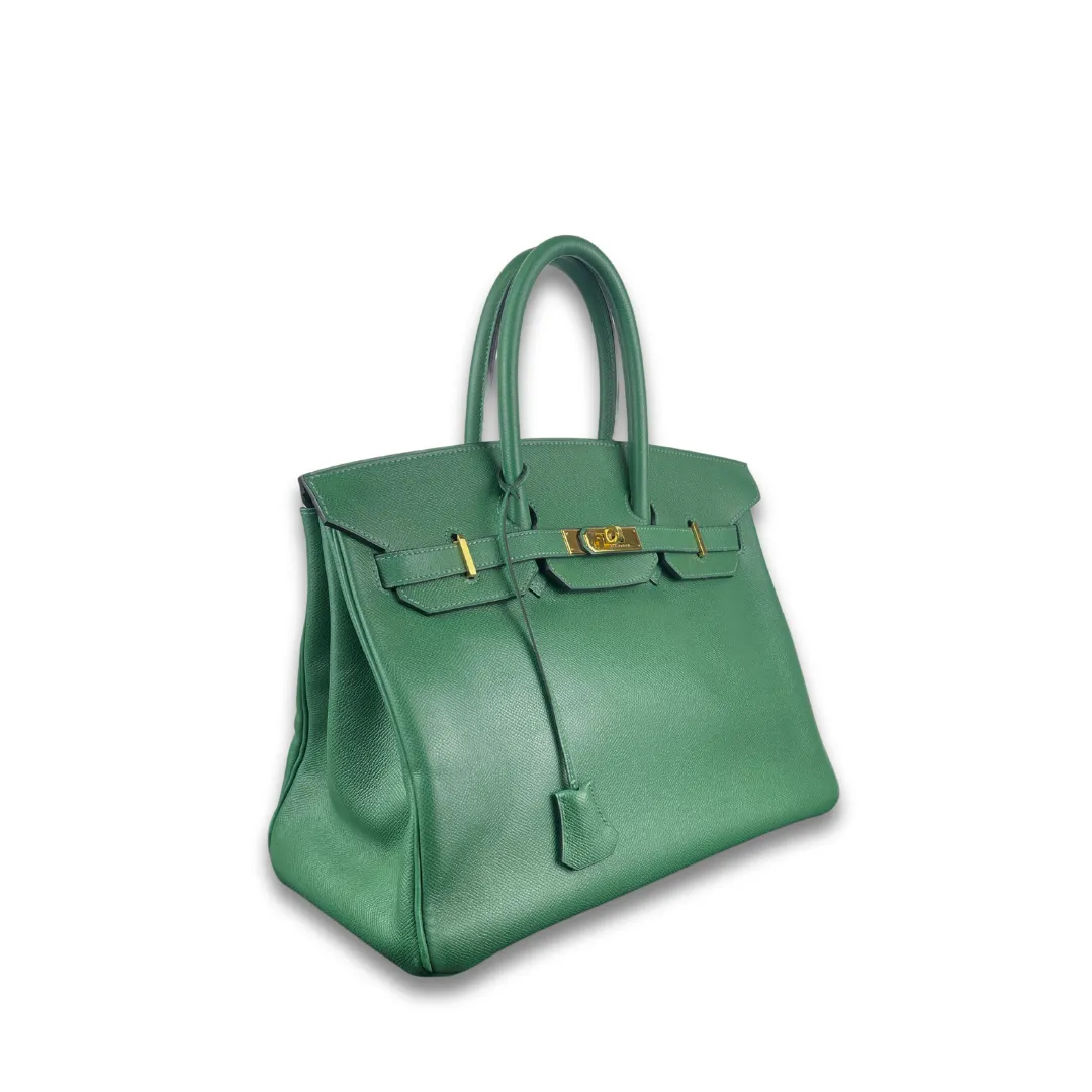 Hermès Courchevel Birkin 35 Vert Bengale