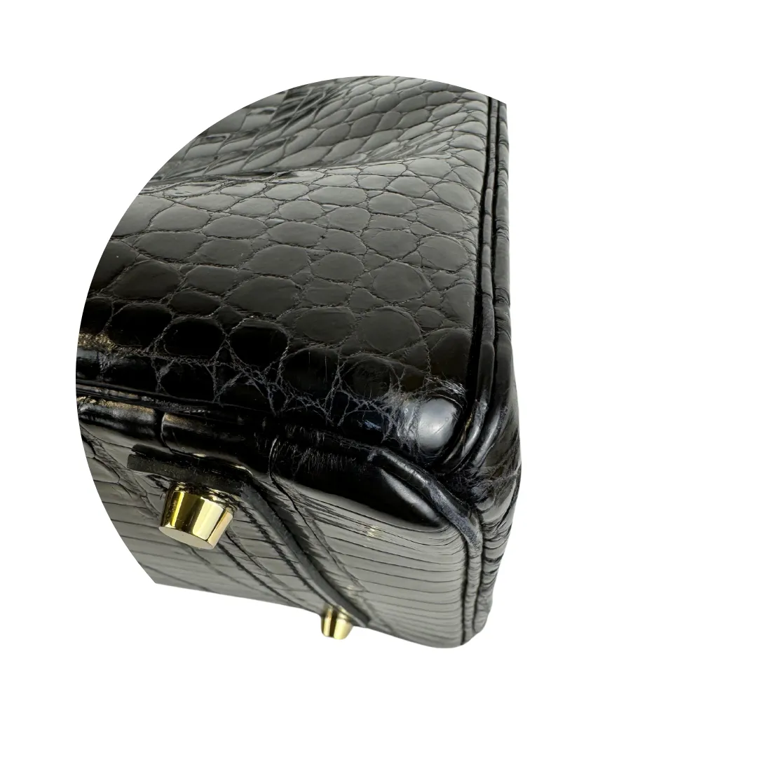 Hermès Shiny Crocodile Porosus Birkin 35 Noir