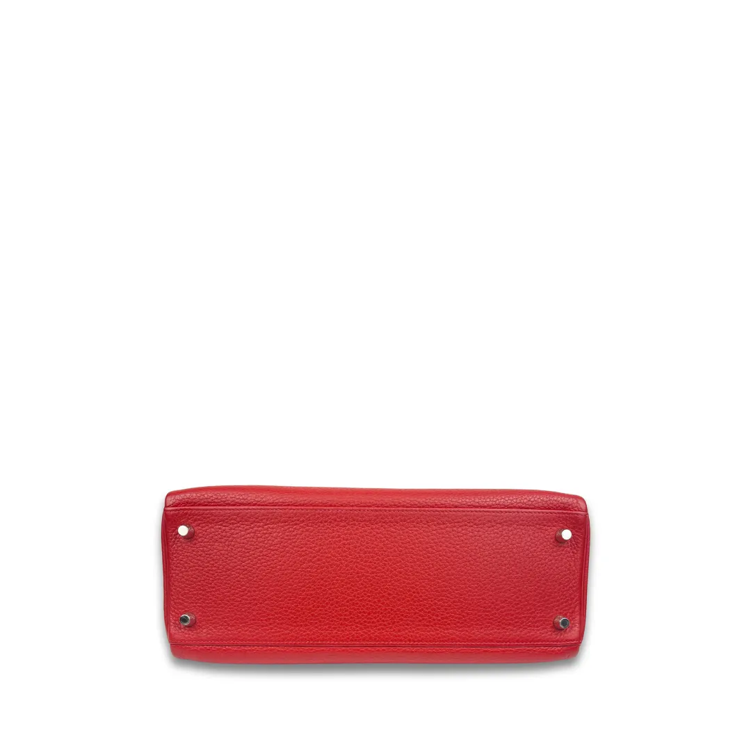 Hermès Togo Kelly Retourne 32 Rouge Casaque