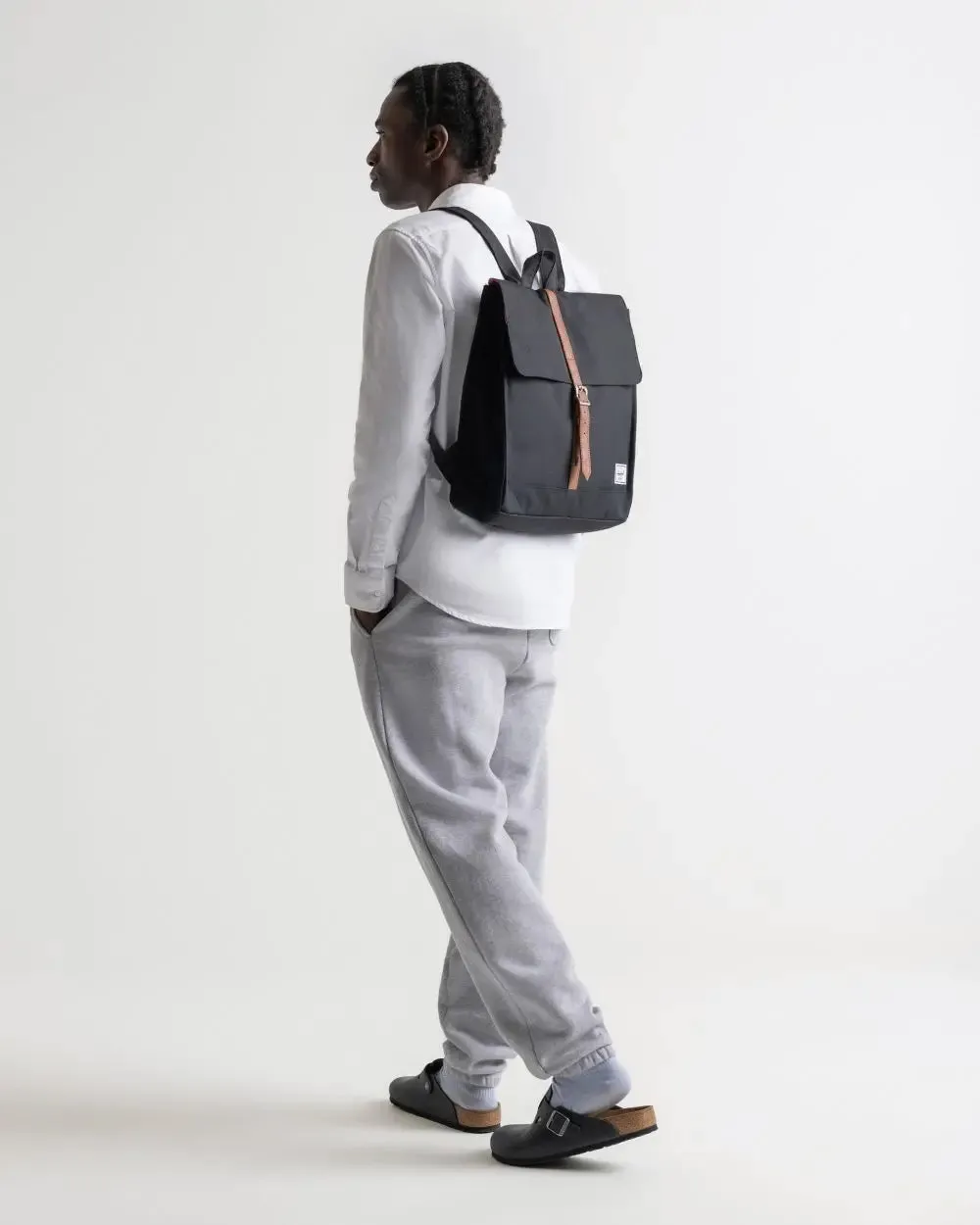 Herschel City Mid Volume Black Backpack