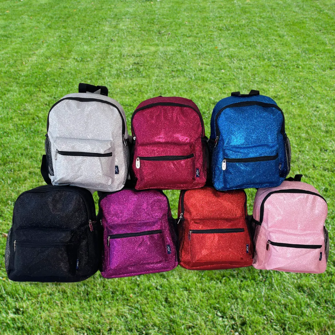 Hot Pink Glitter NGIL Small Gymnastics Competition backpacks and Cheer Dance Backpack
