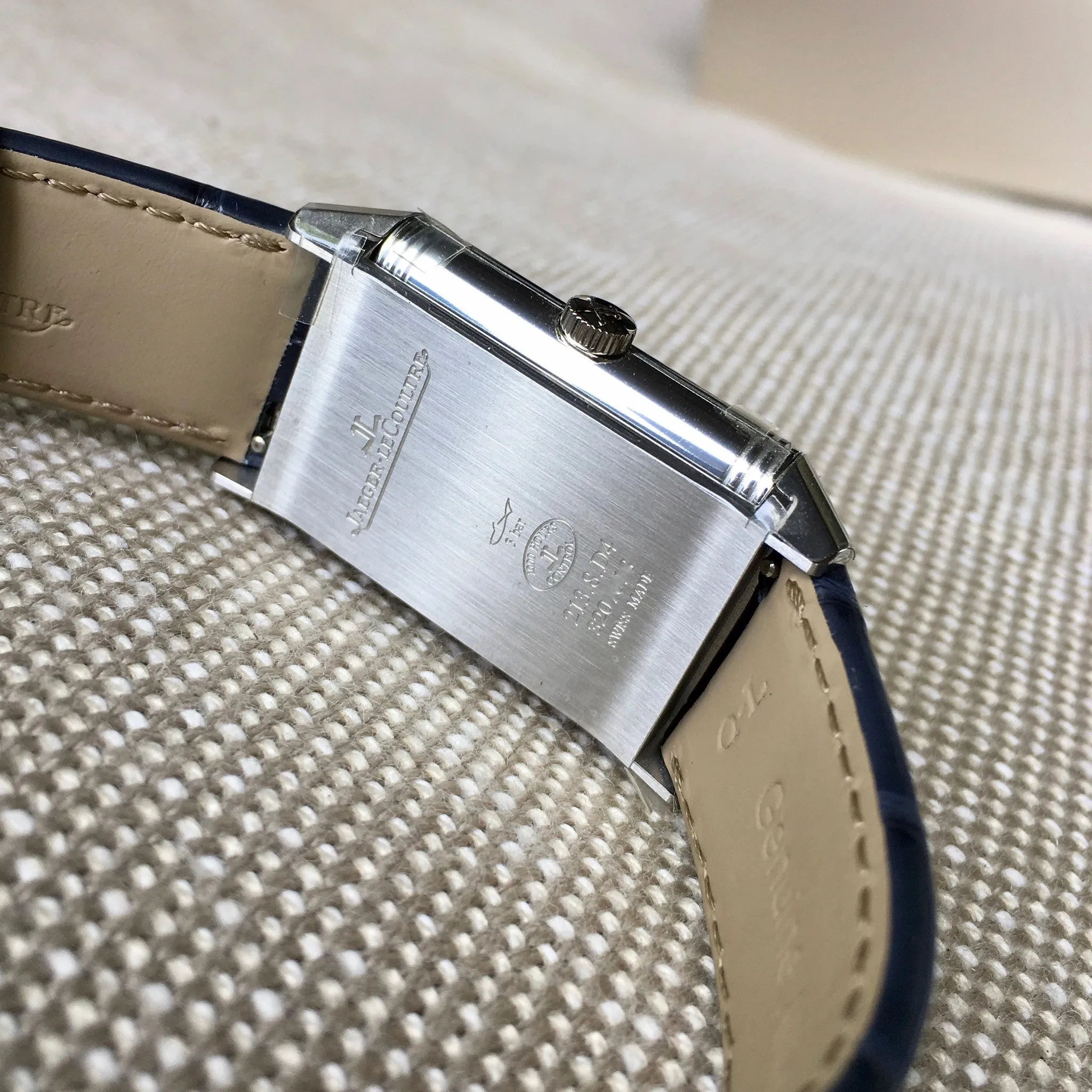 Jaeger LeCoultre Reverso Tribute Duoface Q3908420 Stainless Steel Anniversary Wristwatch