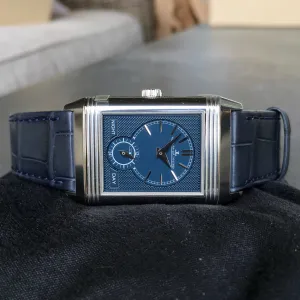 Jaeger LeCoultre Reverso Tribute Duoface Q3908420 Stainless Steel Anniversary Wristwatch
