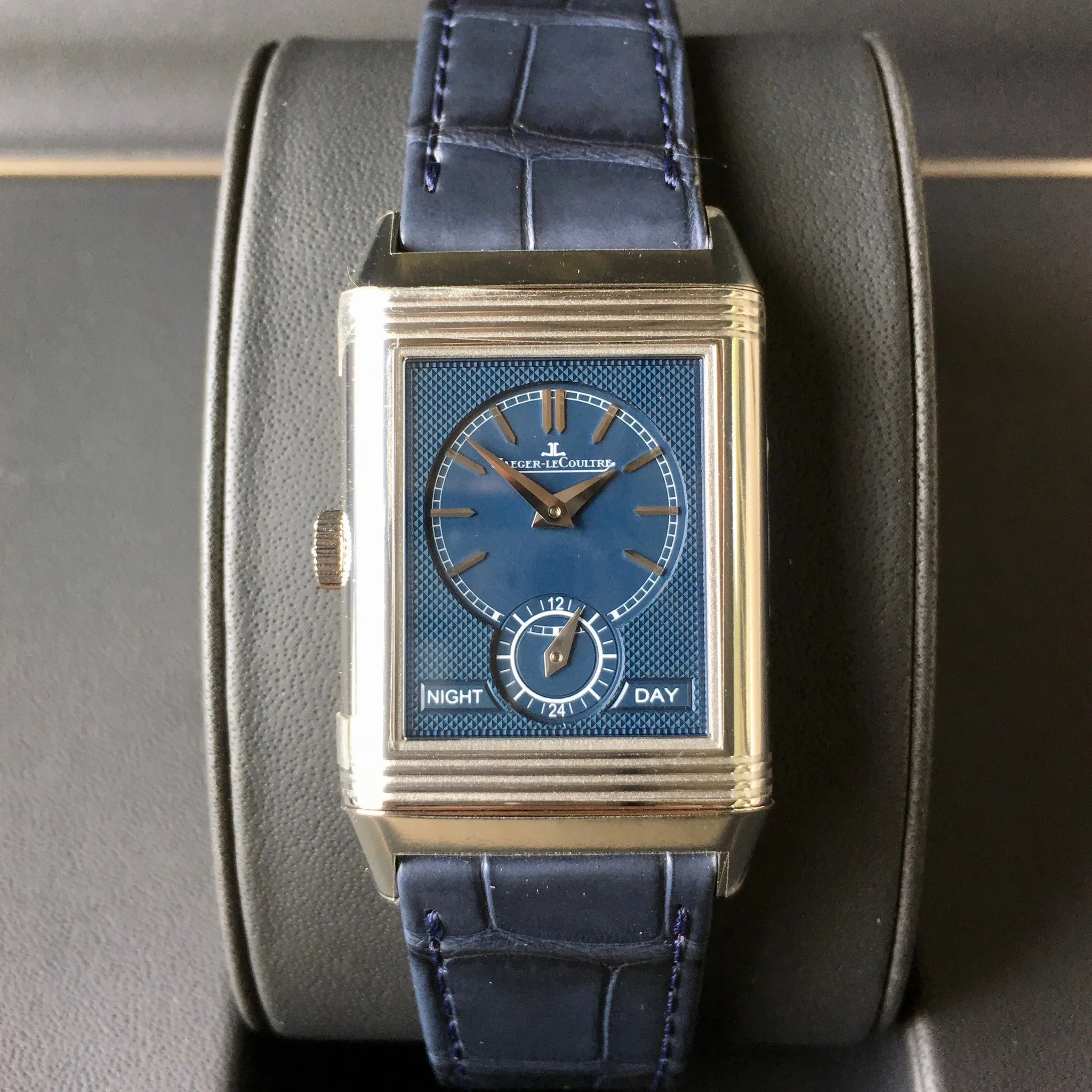 Jaeger LeCoultre Reverso Tribute Duoface Q3908420 Stainless Steel Anniversary Wristwatch