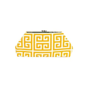 Jazz Clasp- Gold Maze Clutch