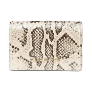 Jet Set Flap Card Case White/Brown