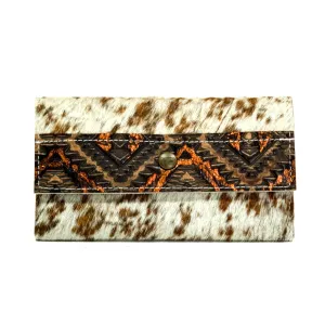 Kacey Wallet - Longhorn w/ Copper Penny Aztec