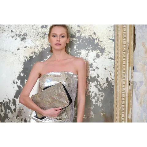 Kempton & Co. Snap Clutch in Stardust
