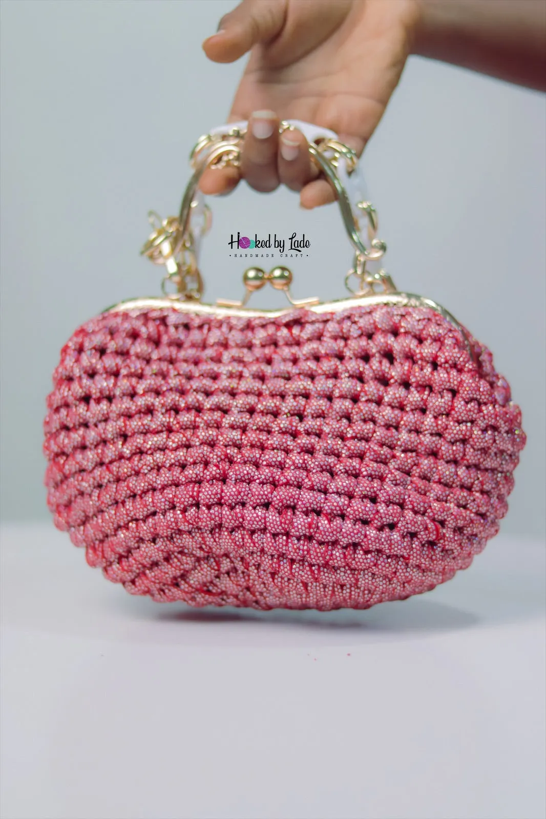 ‘Lade’ RED HEART Custom Party clutch