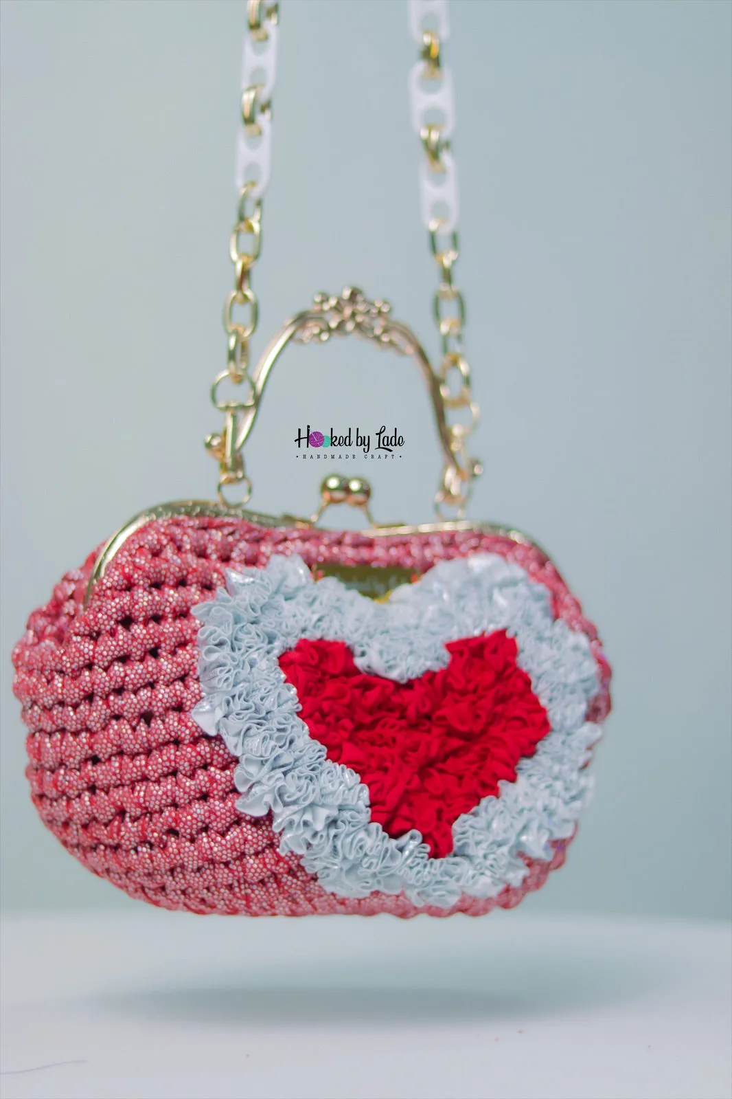 ‘Lade’ RED HEART Custom Party clutch