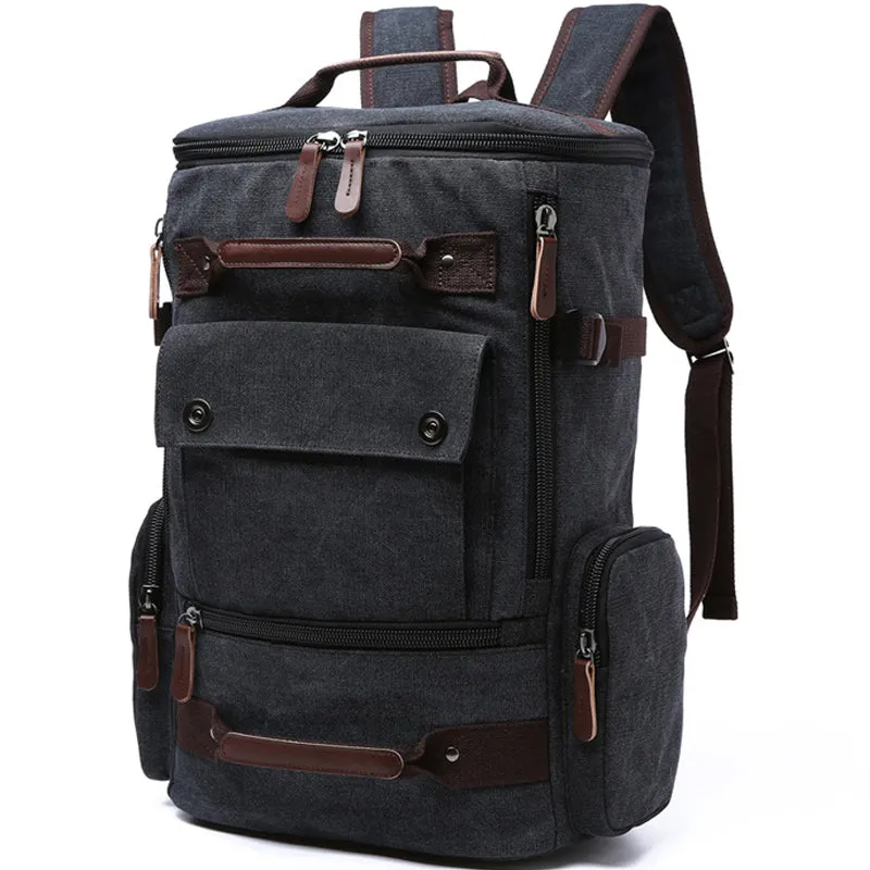 Large Vintage Canvas Backpack Travel Men's Backpack