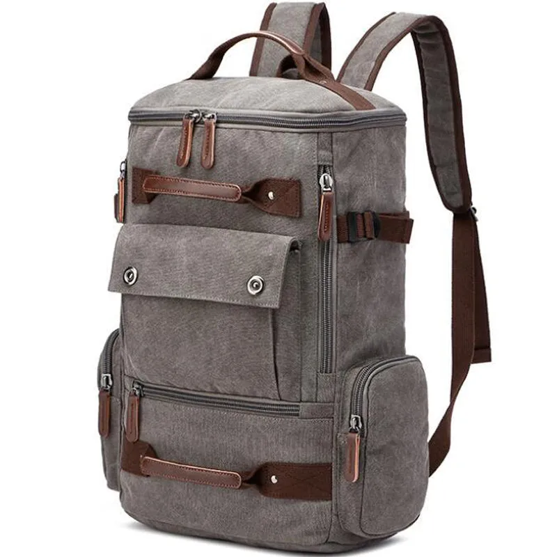 Large Vintage Canvas Backpack Travel Men's Backpack