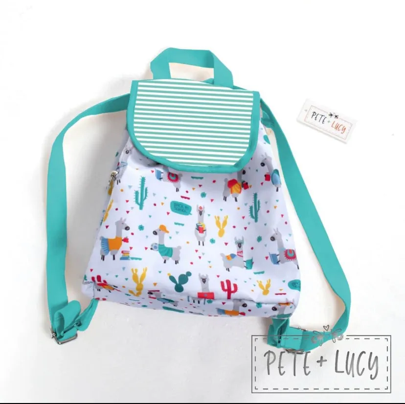 Learning Llamas Backpack - Red or Green