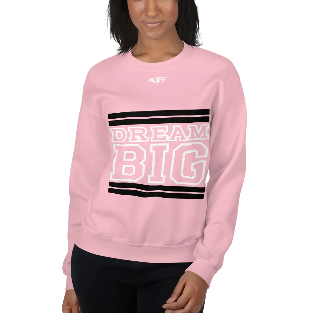 Light Pink Black and White Unisex Sweatshirt