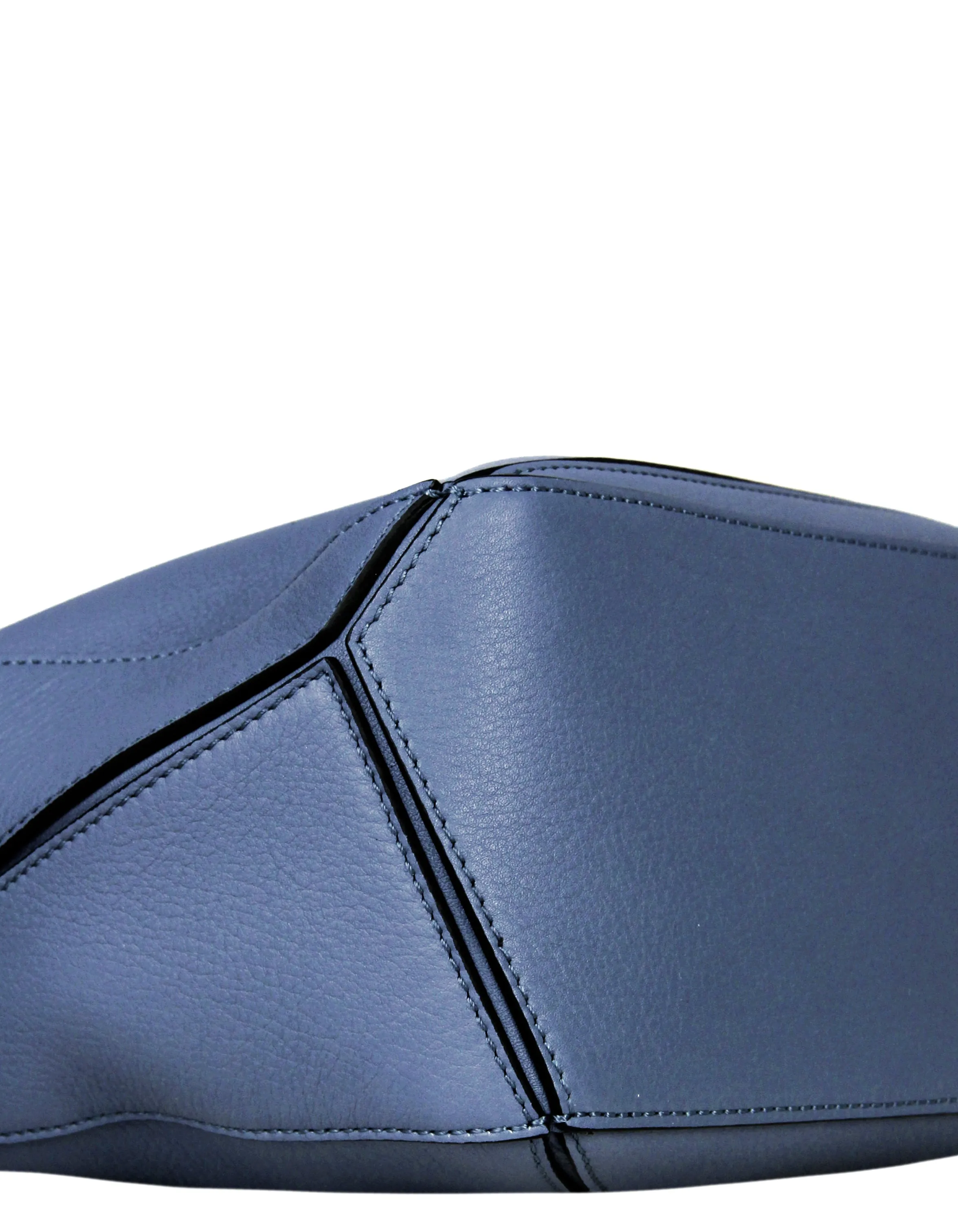 Loewe Atlantic Blue Leather Small Puzzle Bag